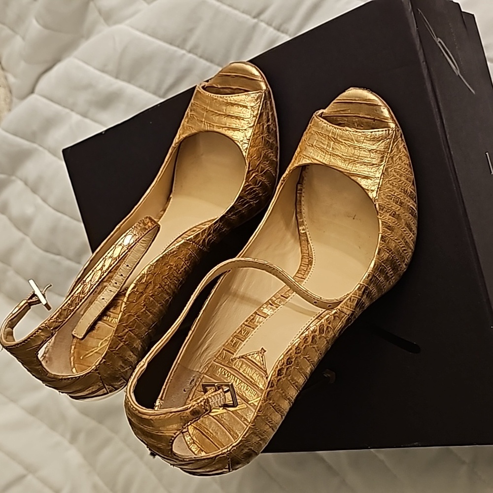Gold heels